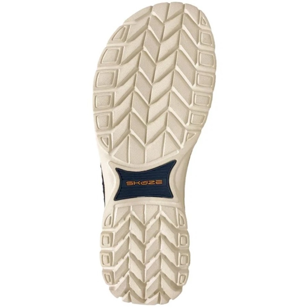 Skuze Del Marina Comfort Shoes Navy Tan Mesh Boat Sneakers Mens 6.5 Womens 8 - Picture 6 of 6